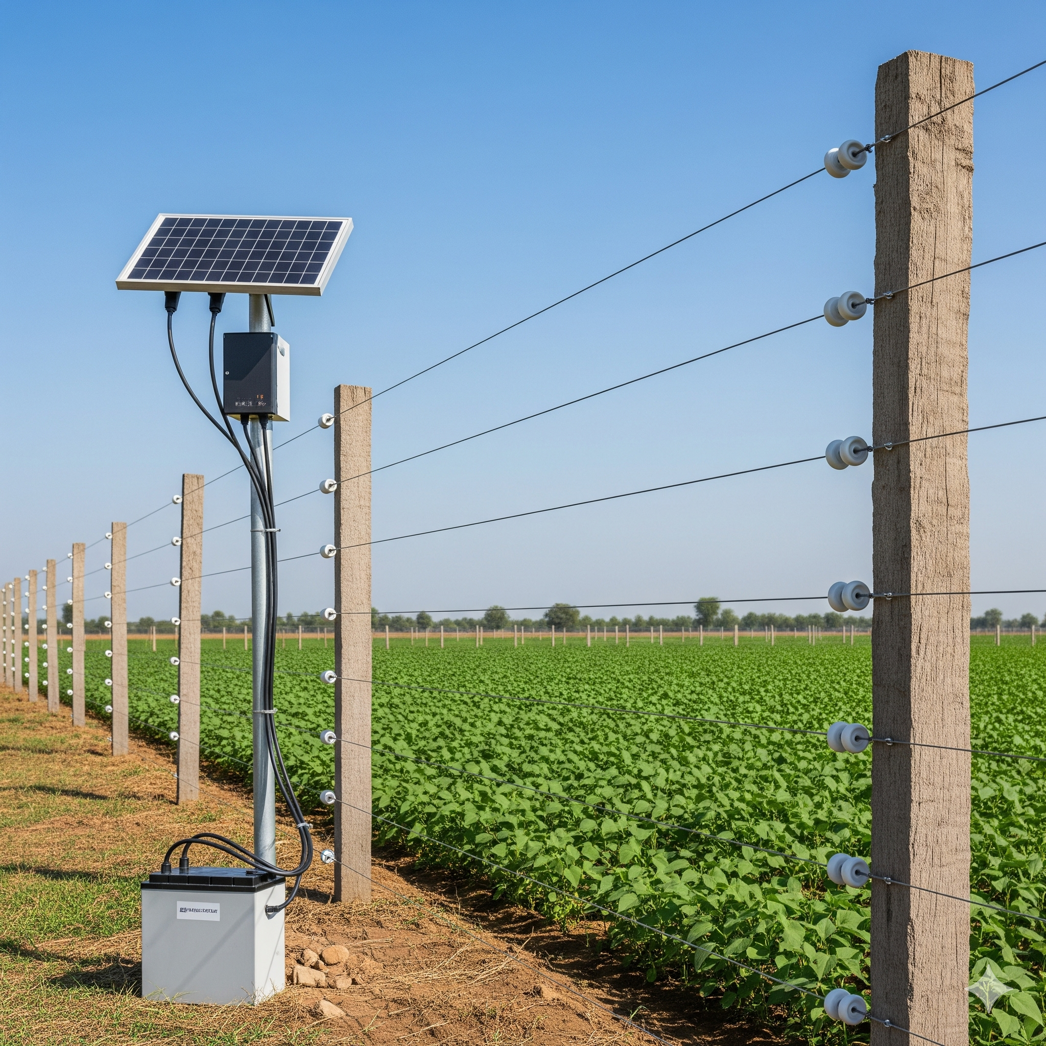 Solar Fencing Farm Installation