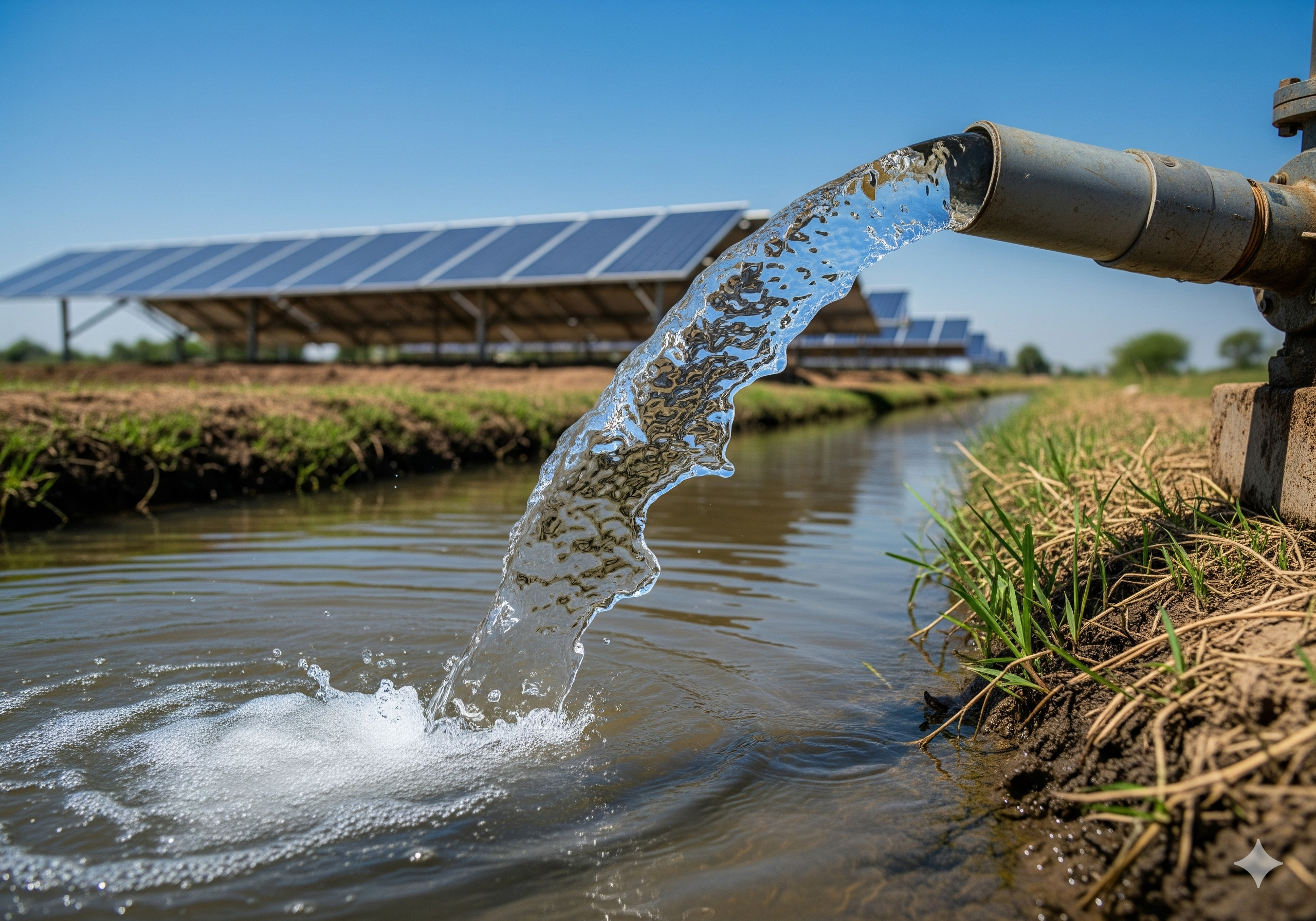 Solar Pump Irrigation Flow